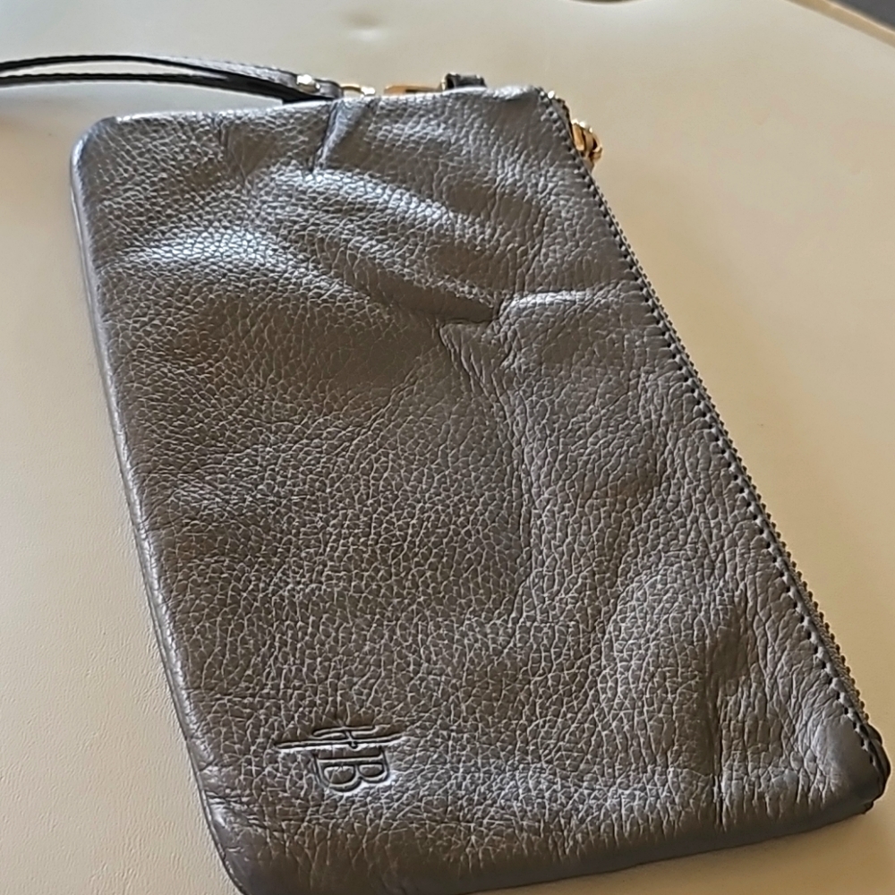Mighty purse Wristlet by Hbutler Dark Grey Leather